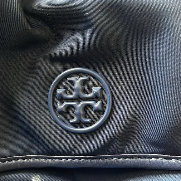 Tory Burch Blue Draw String Backpack - Picture 9 of 13
